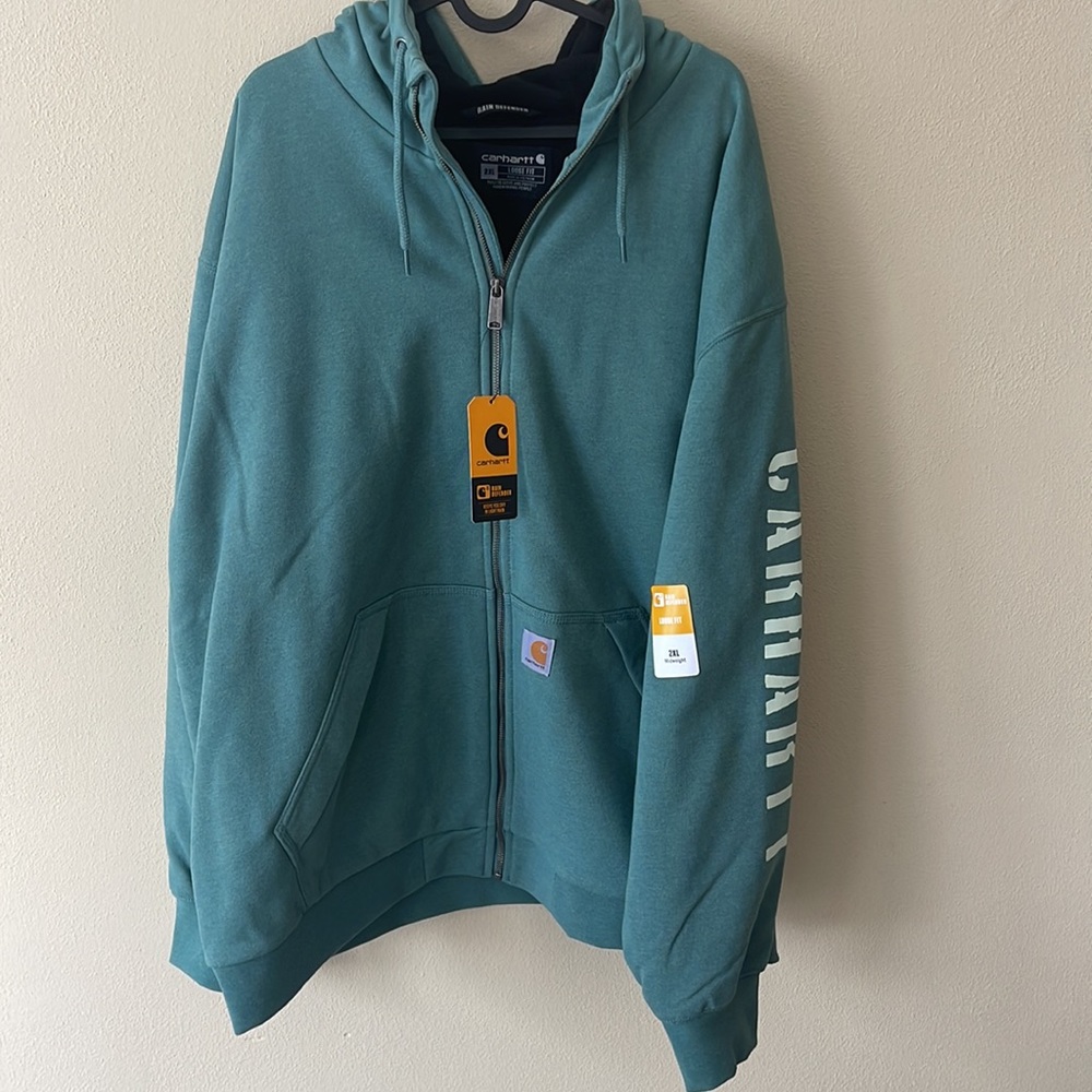 Carhartt RAIN DEFENDER® LOOSE FIT FLEECE-LINED LOGO GRAPHIC SWEATSHIRT - NWT